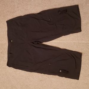 Columbia Titanium Women's Black Cropped Cargo Pants